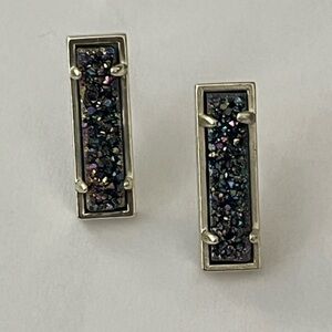 Kendra Scott Lady Druzy Rhodium Earrings